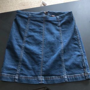 Free People denim skirt